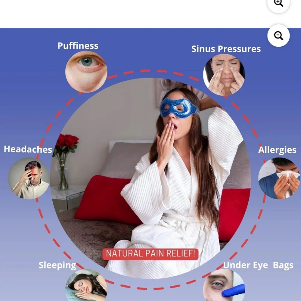 Eye masks for microwave / freeze NWT great for migraine‎ relief, allergies